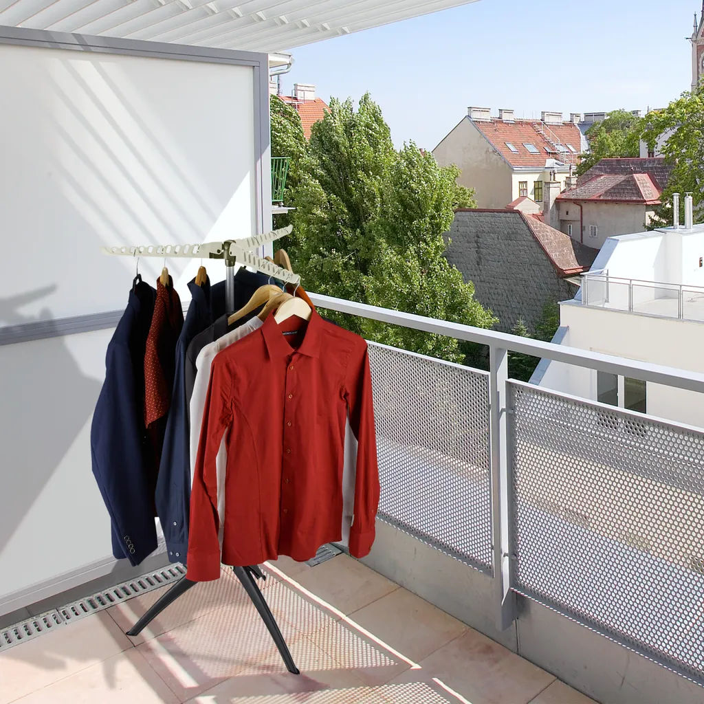 Relaxdays Hemden Wäscheständer Für 33 Bügel 2 Relaxdays Hemden Wäscheständer Für 33 Bügel – Bild 2