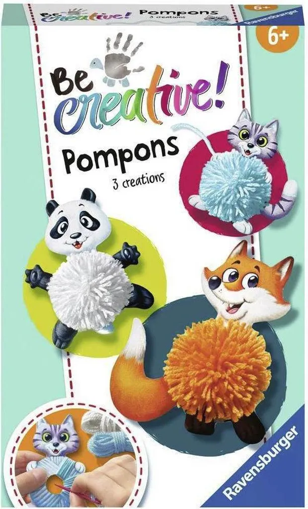 Ravensburger 18429 Be Creative Pompon-Tiere, DIY Für Kinder Ab 6 Jahren 1 Ravensburger 18429 Be Creative Pompon-Tiere, DIY Für Kinder Ab 6 Jahren