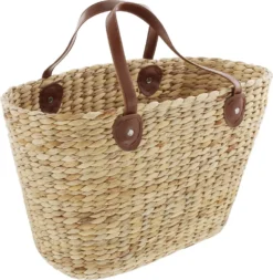 Einkaufstasche 'Naturoptik' Lebensmittel Obst Gemüse Naturgeflecht Korb