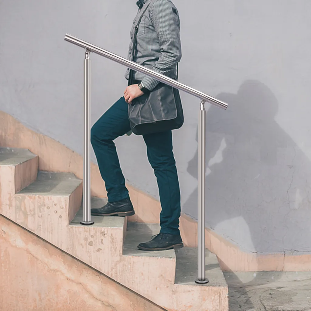 Iropro Treppengeländer Edelstahl Geländer 100cm Ohne Querstäbe Handlauf Balkongeländer Für Innen Außen 7 Iropro Treppengeländer Edelstahl Geländer 100cm Ohne Querstäbe Handlauf Balkongeländer Für Innen Außen – Bild 7