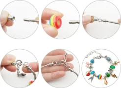 63er/set DIY Kristall Armband Bunt Kristall Perlen Schmuck Armbänder Handwerk Weihnachten Schmuck Weihnachtsgeschenk Für Erwachsene Und Kinder, Rot Bastelsets -Leifheit || Vileda || Wenko Verkaufsgeschäft 9b1d4e94d630bf796899aae5ca030111 1