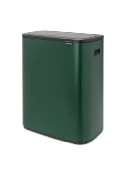 MÜLLTRENNER 2 X 30 L Müllsortierer Abfalleimer Müllsammler Dunkelgrün BRABANTIA