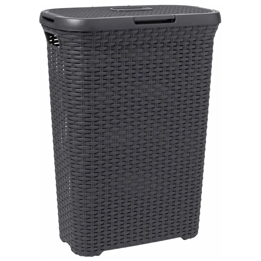 CURVER STYLE Wäschebox 60L + Wäschekorb 45L, Anthrazit 246288 7 CURVER STYLE Wäschebox 60L + Wäschekorb 45L, Anthrazit 246288 – Bild 7