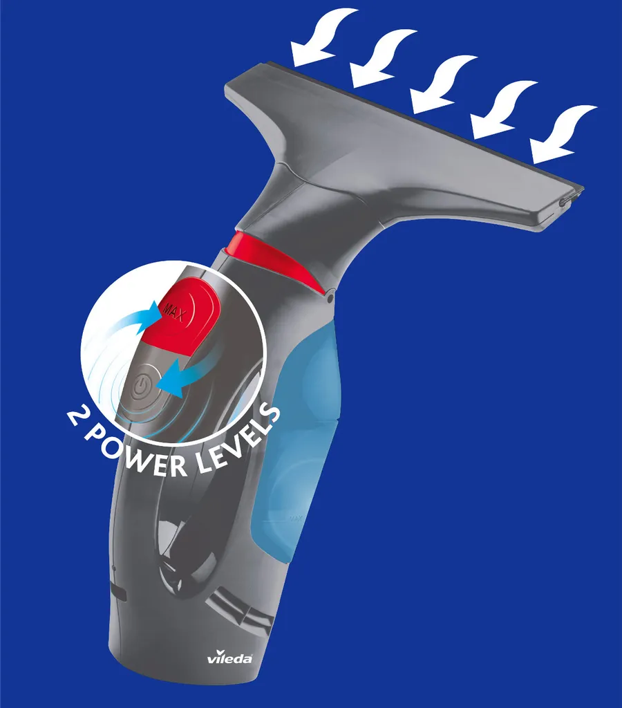 Vileda Akku-Fenstersauger Windomatic Power Blue Inkl. Spray-Einwascher 4 Vileda Akku-Fenstersauger Windomatic Power Blue Inkl. Spray-Einwascher – Bild 4