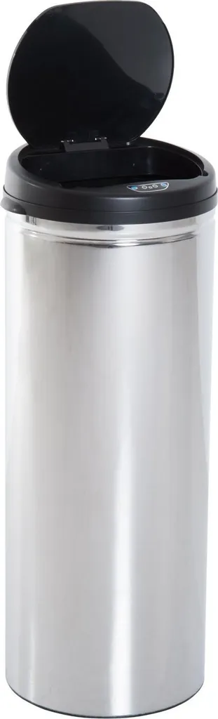 HOMCOM Edelstahl Automatik Sensor Mülleimer Abfalleimer IR Sensor Mit/ohne Inneneimer Rund 50 L 1 HOMCOM Edelstahl Automatik Sensor Mülleimer Abfalleimer IR Sensor Mit/ohne Inneneimer Rund 50 L