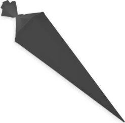 Itenga Bastelschultüte Mit Verschluss SCHWARZ 6eckig 85cm