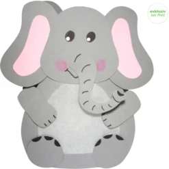 Laternen Bastelset Elefant, 4 Stück
