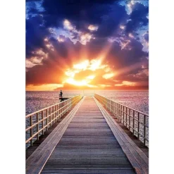 5D Sonnenuntergang Full Diamant Malerei Stickerei Diamond Painting Kreuzstich DIY Kits,30x40cm Kreuzstich Diamant Dekoration