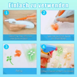 Speed Spray Kunst Elektrische Airbrush Für Kinder Mit 12 Filzstiften & 4 Schablonen,Wasserstifte Waschbar Ungiftig, Airbrush Fun Farben Sprühen Für Kinder (Blau) -Leifheit || Vileda || Wenko Verkaufsgeschäft a1eba8751bd59859c5ba704e7666cb68