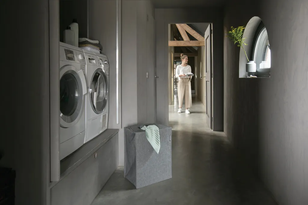 Brabantia Wäschekorbtasche 55 L Faltbar Schwarz 11 Brabantia Wäschekorbtasche 55 L Faltbar Schwarz – Bild 11