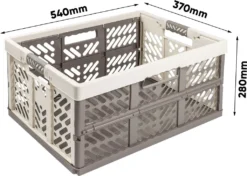 Keeeper Profi-Klappbox "ben", 45 Liter, PP, Creme / Taupe -Leifheit || Vileda || Wenko Verkaufsgeschäft a407bfa86326ec79206366787627ff34