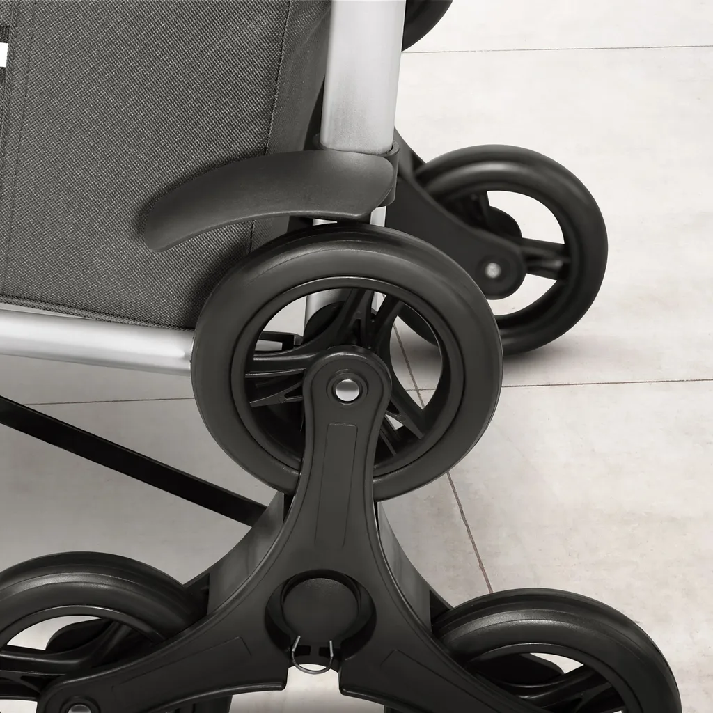 Monzana 2in1 Einkaufstrolley 30kg Klappbar Abnehmbare Tasche 6 Rollen Kühltasche Einkaufswagen Einkaufshilfe Treppensteiger , Farbe:Grau 12 Monzana 2in1 Einkaufstrolley 30kg Klappbar Abnehmbare Tasche 6 Rollen Kühltasche Einkaufswagen Einkaufshilfe Treppensteiger , Farbe:Grau – Bild 12