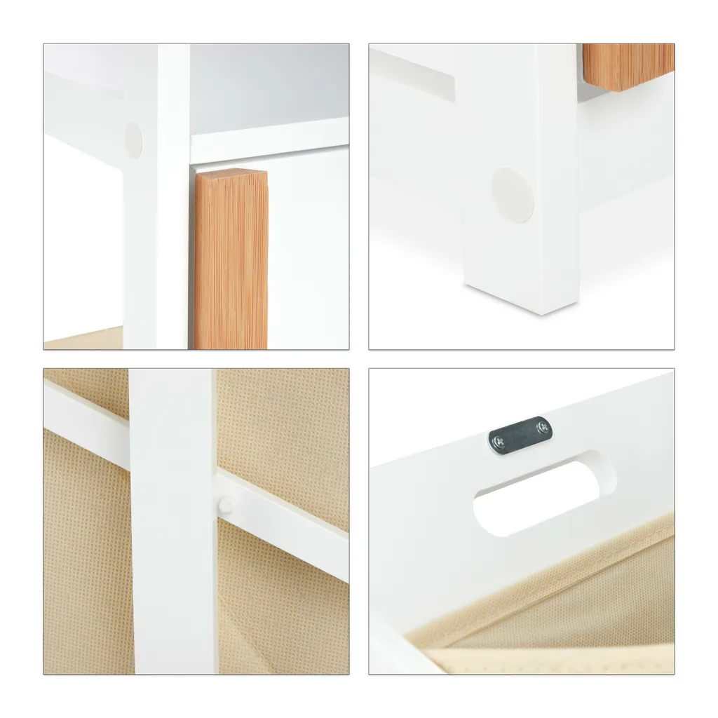 Relaxdays Badregal Mit Wäschekorb 9 Relaxdays Badregal Mit Wäschekorb – Bild 9