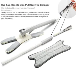 X-Typ Bodenmop, Mit 1 Wiederverwendbaren Polster, 360-Grad-Flachmopp, Kein Handwaschmopp, Haushaltsnass- Und Trockenmop -Leifheit || Vileda || Wenko Verkaufsgeschäft a5645b1170898adb3a83097b34837fec