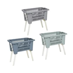 Wäschekorb Mit Ausklappbaren Beinen