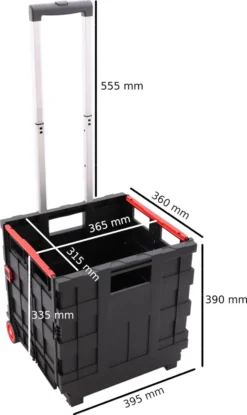 Einkaufswagen Korb Transporter Einkaufstrolley Mit Räder Klappbarer Teleskopgriff Aluminium Kunststoff 40 X 36 X 95 Cm Klappwagen -Leifheit || Vileda || Wenko Verkaufsgeschäft a802ac475ed5c5826e71bdf488a555c0