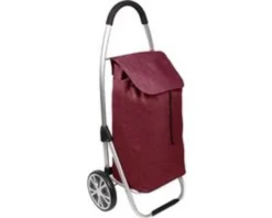 Luxery Shopping Trolley Burgundy