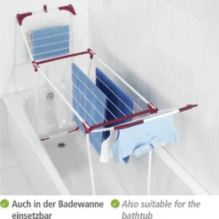 Wenko Wäscheständer SUMMER DRY 13m Klappbar -Leifheit || Vileda || Wenko Verkaufsgeschäft a924eb372ebb8f029a5630ec9fc72c48