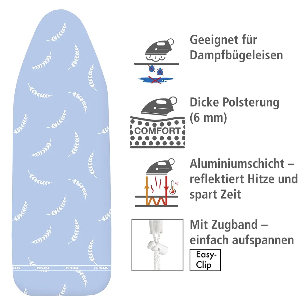 Wenko Bügeltischbezug Bügelbrettbezug Brett Air Comfort L 5 Wenko Bügeltischbezug Bügelbrettbezug Brett Air Comfort L – Bild 5