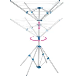 Tectake Mobile Wäschespinne - Grau -Leifheit || Vileda || Wenko Verkaufsgeschäft a9a4cc9af7532813310d111a30b86687