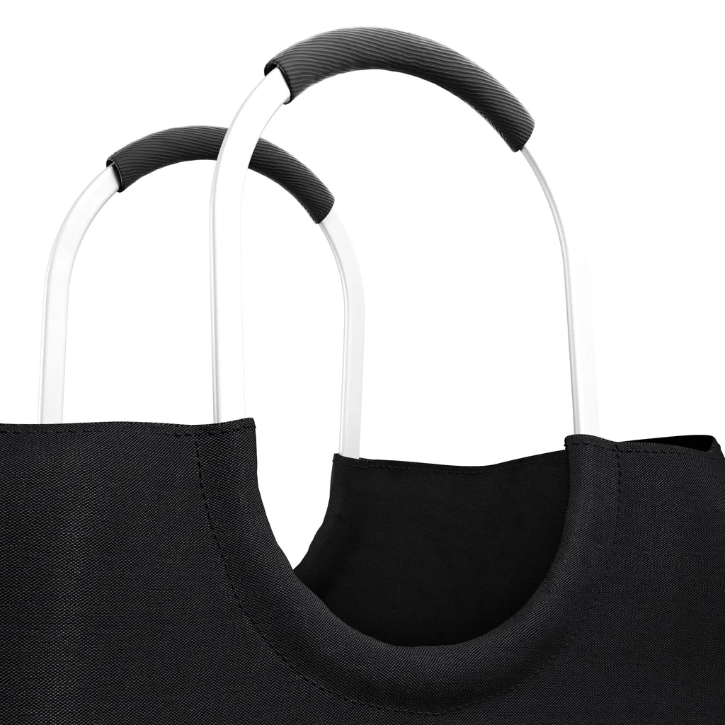 LOMOS Einkaufstasche Aus Wasserabweisendem Kunststoff In Schwarz, Größe L 3 LOMOS Einkaufstasche Aus Wasserabweisendem Kunststoff In Schwarz, Größe L – Bild 3