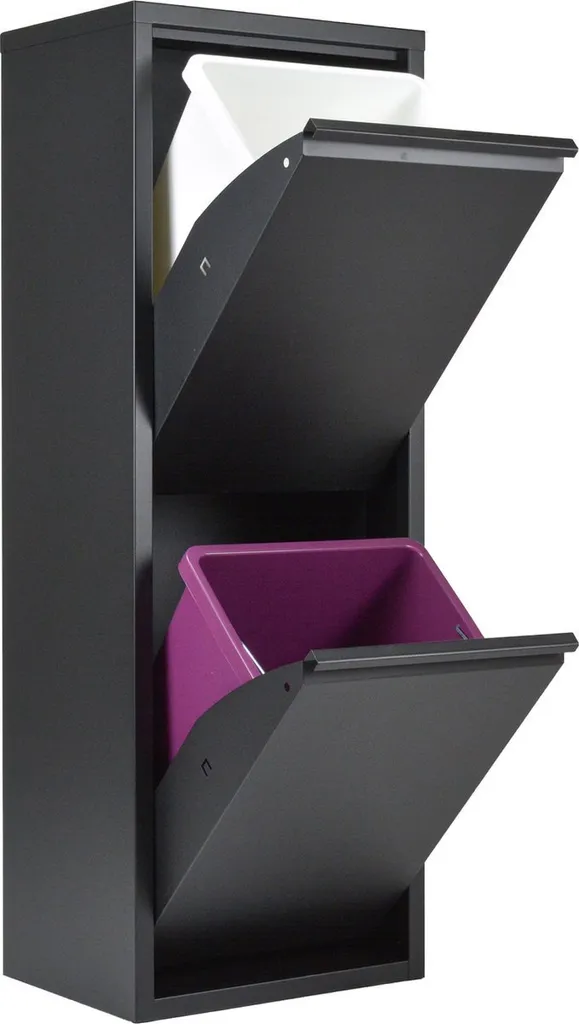 Naturn Living™ Mülleimer Aus Metall | Mülleimer Mülltrennung 2 Container | Mülleimer | Papierkörbe | Abfalleimer | Mattschwarz 3 Naturn Living™ Mülleimer Aus Metall | Mülleimer Mülltrennung 2 Container | Mülleimer | Papierkörbe | Abfalleimer | Mattschwarz – Bild 3