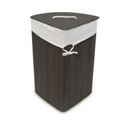 Relaxdays 1 X Eckwäschekorb Bambus Schwarz 19 Relaxdays 1 X Eckwäschekorb Bambus Schwarz -Leifheit || Vileda || Wenko Verkaufsgeschäft abfb9c508a2cfd9b3a878dbc8006c57c