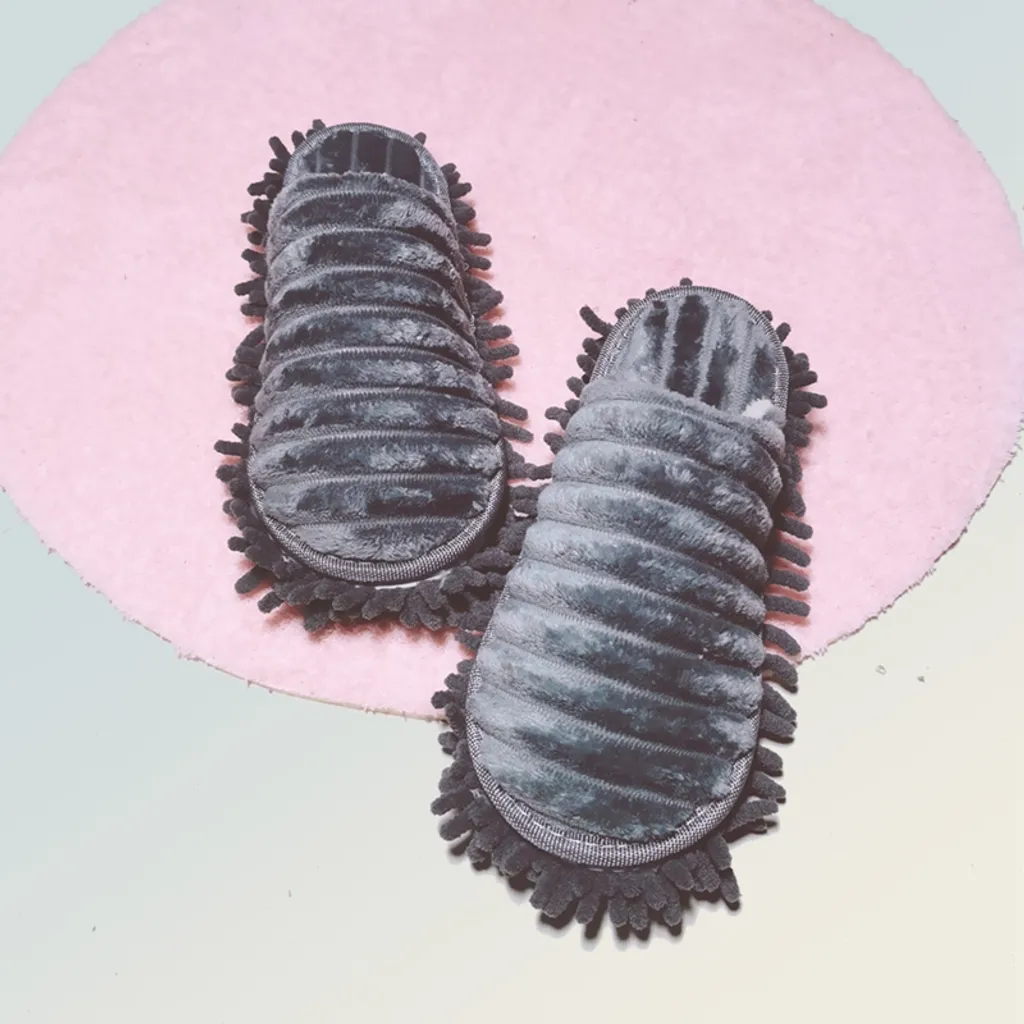 1 Paar Winter Mop Hausschuhe Waschbare Mikrofaser-Reinigungs-Bodenstaub Hausschuhe Abnehmbare Wischschuhe,Hausschuhe L Dunkelgrau 1 1 Paar Winter Mop Hausschuhe Waschbare Mikrofaser-Reinigungs-Bodenstaub Hausschuhe Abnehmbare Wischschuhe,Hausschuhe L Dunkelgrau