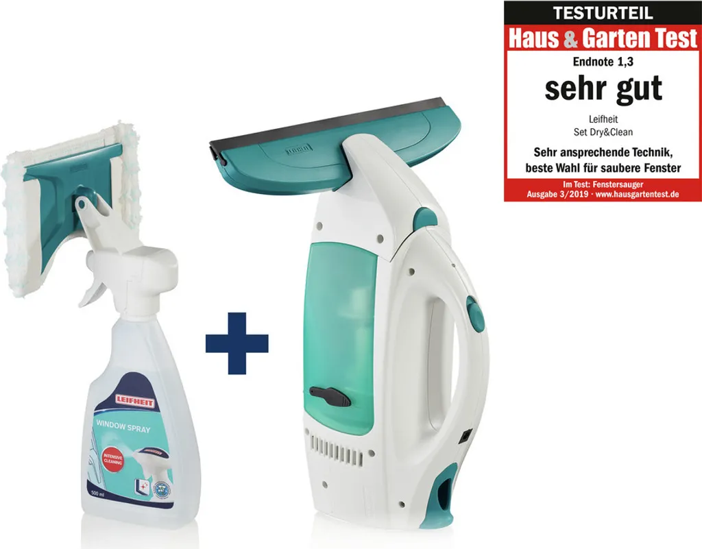 Leifheit Set Fenstersauger Dry & Clean Mit Spray Cleaner 2 Leifheit Set Fenstersauger Dry & Clean Mit Spray Cleaner – Bild 2