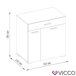 Vicco Wäschekorb MATTEO XL Weiß Waschmaschinenschrank Badschrank Wäscheschrank -Leifheit || Vileda || Wenko Verkaufsgeschäft ad3fad979953133af7f8e2e219727d64