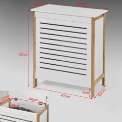 SoBuy Wäschetruhe Wäschekorb Wäschebox Wäschesammler Wäschetonne FSS66-WN -Leifheit || Vileda || Wenko Verkaufsgeschäft ada7e2311a1d25f7007340b9a64a03ad