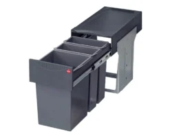 Hailo Abfallsammler 3666191 TZ Swing Terzett 2x 7 + 15 Liter Ab 30cm Schrankbreite