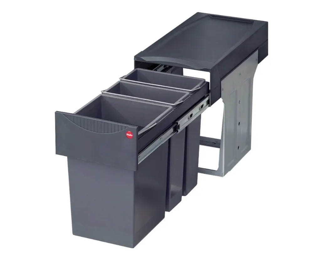 Hailo Abfallsammler 3666191 TZ Swing Terzett 2x 7 + 15 Liter Ab 30cm Schrankbreite 1 Hailo Abfallsammler 3666191 TZ Swing Terzett 2x 7 + 15 Liter Ab 30cm Schrankbreite