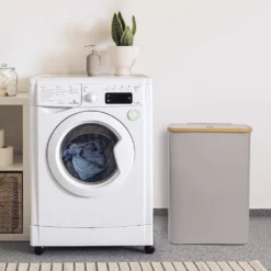 ONVAYA® Wäschekorb Mit Deckel | 70 Liter | Grau | Wäschesammler Fürs Badezimmer | Wäschetruhe Aus Bambus-Holz & Oxford-Stoff | Design Wäschebox | Wäschesortierer 13 ONVAYA® Wäschekorb Mit Deckel | 70 Liter | Grau | Wäschesammler Fürs Badezimmer | Wäschetruhe Aus Bambus-Holz & Oxford-Stoff | Design Wäschebox | Wäschesortierer -Leifheit || Vileda || Wenko Verkaufsgeschäft aeea6bceda89e39e8969656dde993d66
