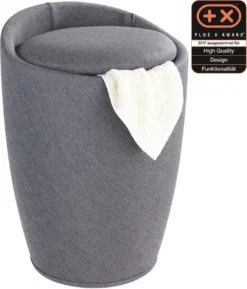 Wenko Hocker Candy Grey Leinenoptik, Mit Wäschesack -Leifheit || Vileda || Wenko Verkaufsgeschäft b262556dd43737fcc1e6942e1dfa121b