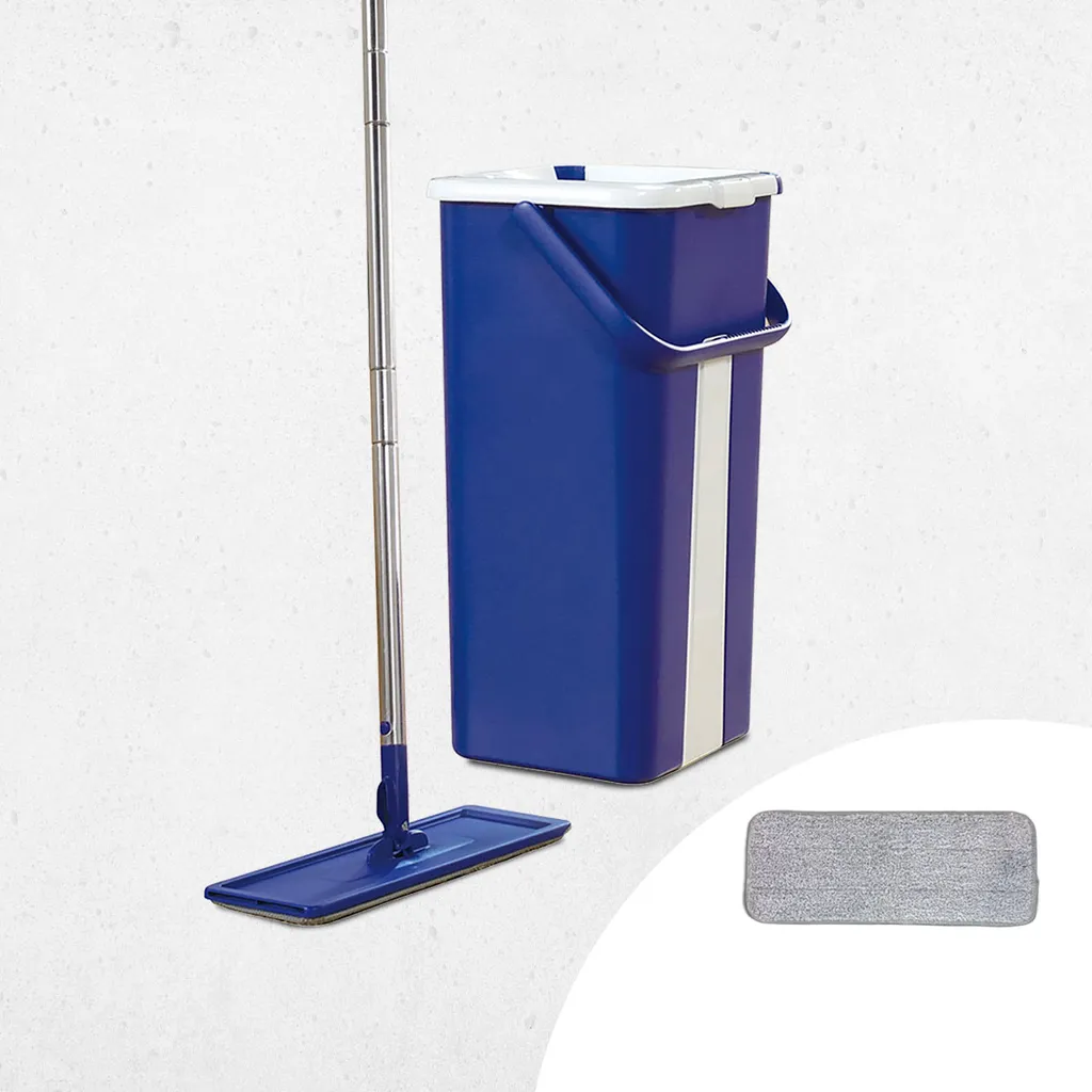 Livington Touchless Mop – Bodenwischer Set Mit Eimer Zum Auswringen Ohne Bücken – Wischmopp Für Einfache Reinigung Und Saubere Hände – 2,7 L Wischeimer 1 Livington Touchless Mop – Bodenwischer Set Mit Eimer Zum Auswringen Ohne Bücken – Wischmopp Für Einfache Reinigung Und Saubere Hände – 2,7 L Wischeimer
