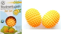 Trocknerbälle 2er-Set Trocknerkugeln Wäschetrockner Wolle Wäsche Weichspüler