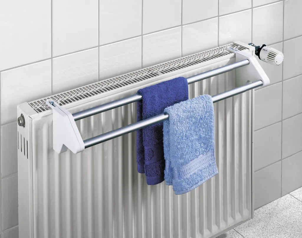 Wenko Heizkörper-Wäschetrockner Twin & Reinigungsschwamm, 2er Set 6 Wenko Heizkörper-Wäschetrockner Twin & Reinigungsschwamm, 2er Set – Bild 6