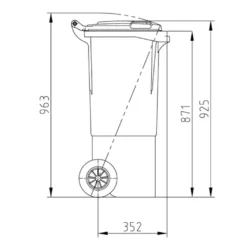 Sulo 1048348 Müllgroßbehälter Grau 60l MGB 60l Grau, Kunststoff -Leifheit || Vileda || Wenko Verkaufsgeschäft b6cf7245952f57f94d234f255a33b662