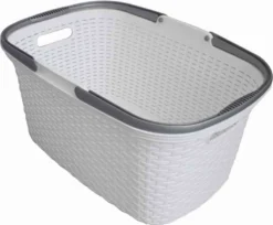 Rival R37600 Wäschekorb Rattan-Design, 32 Liter, 56 X 37 X 28 Cm (Farbe Zufällig, 1 Stück) -Leifheit || Vileda || Wenko Verkaufsgeschäft b7b064a22f5f1aad8b453ac7b393af53