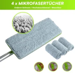 Mikrofaser-Wischmopp & Edelstahlgriff-Set Mit Doppelkammer-Eimer. -Leifheit || Vileda || Wenko Verkaufsgeschäft b7d951cfef7c7f897ab9aaad2d5d0fc5