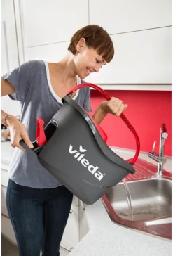 Vileda Wischmop-Set Turbo Easy Wring & Clean Incl. Powerschleuder Und Fußpedal, Farbe Grau -Leifheit || Vileda || Wenko Verkaufsgeschäft b828a406075925928a0cd088b0294f9c