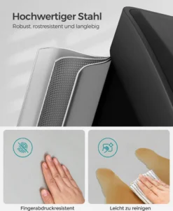 SONGMICS Mülleimer 24L, Edelstahl Abfalleimer Mit Inneneimer 3 X 8L 3-in-1Treteimer Trennsysteme LTB24L -Leifheit || Vileda || Wenko Verkaufsgeschäft b9cb6542c45807132ba007b932c9a2d9