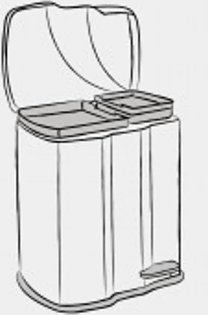 Keeeper ECO Pedal Bin Mülleimer 7 L + 15 L 39,5 X 29 X 43 Cm 3 Keeeper ECO Pedal Bin Mülleimer 7 L + 15 L 39,5 X 29 X 43 Cm – Bild 3