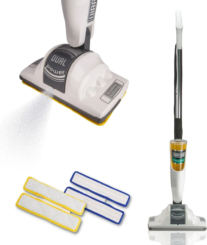 VibraTwin® - Bodenreiniger Für Reinigung Und Pflege Von Fußböden, Elektrischer Bodenwischer - Wischmopp, Poliermaschine, Mit Vibrierenden Matten Und Sprühfunktion - Aus Der TV Werbung 2 VibraTwin® - Bodenreiniger Für Reinigung Und Pflege Von Fußböden, Elektrischer Bodenwischer - Wischmopp, Poliermaschine, Mit Vibrierenden Matten Und Sprühfunktion - Aus Der TV Werbung – Bild 2