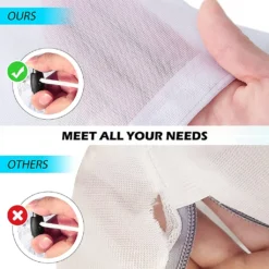 Set Mit 6 Großen Wäschesäcken, 50 X 60 Cm, Netz-Wäschesäcke Mit Kordelzug, Strapazierfähiger Waschbeutel Für Feinwäsche, Wäsche-Netzbeutel Für Familie, Studentenwohnheim, Apartment (1 Grobes Netz + 1 Feines Netz),style 1 -Leifheit || Vileda || Wenko Verkaufsgeschäft bae938ce2e85093db88a58f384ee2076