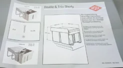 Wesco Einbau-Abfallsammler Double Shorty - 30 Liter (2x15 Liter), Alugrau, Ab 50er Schrankbreite, Mit Vollauszug -Leifheit || Vileda || Wenko Verkaufsgeschäft bc31c6cd2715ed6ee34cea4fb76bf45c