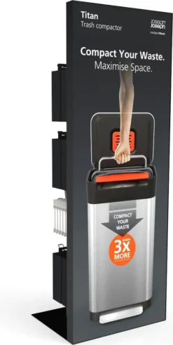 Joseph Joseph Abfalleimer Titanmit Pressfunktion 90 Liter -Leifheit || Vileda || Wenko Verkaufsgeschäft bc9f8a91c3566be90104665a4171627f