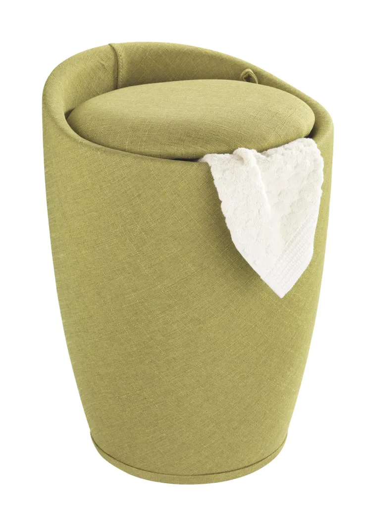 Wenko Hocker Candy Green Leinenoptik 3 Wenko Hocker Candy Green Leinenoptik – Bild 3