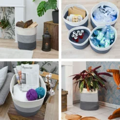 Ø38x46 Baumwoll Seilkorb 50L Aufbewahrungskorb Boho Wäschekorb Kinderzimmer Korb 12 Ø38x46 Baumwoll Seilkorb 50L Aufbewahrungskorb Boho Wäschekorb Kinderzimmer Korb -Leifheit || Vileda || Wenko Verkaufsgeschäft bf560f563bc41211a1143a3a7d14f38a